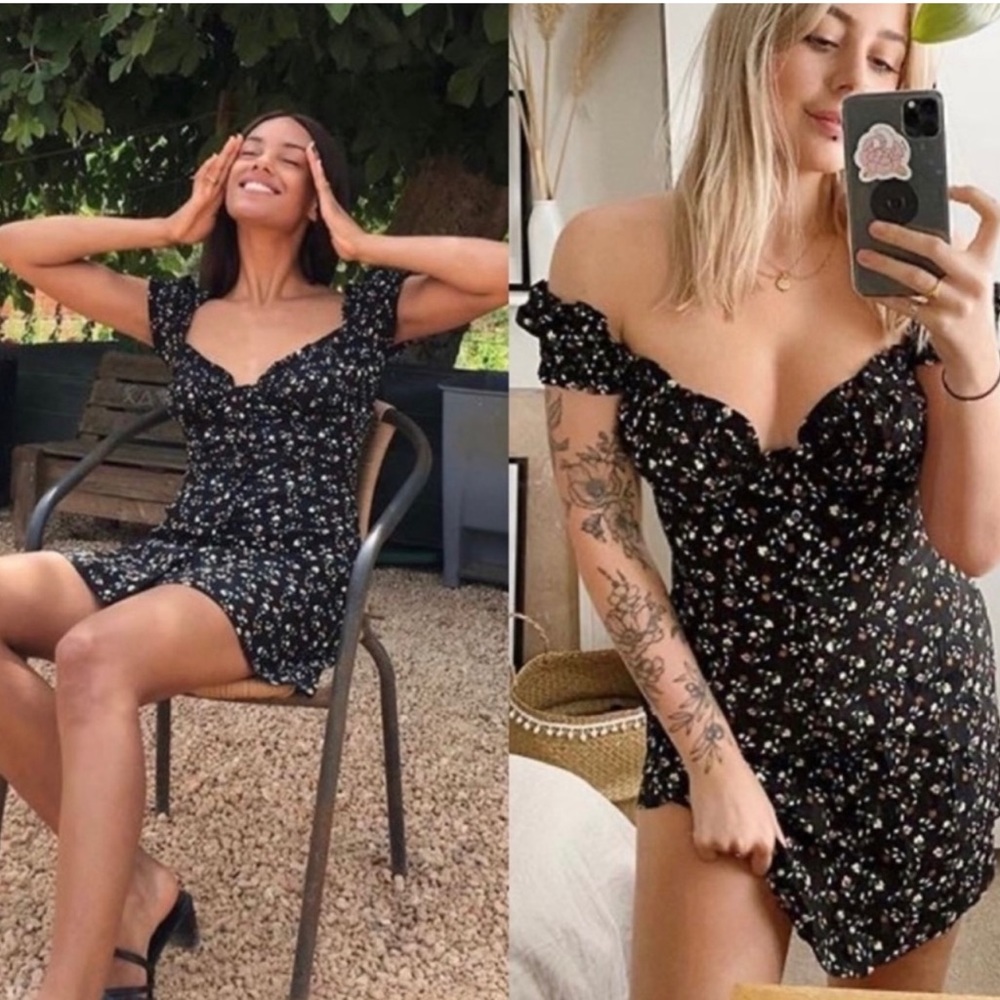 WITH JÉAN isabelle dress in midnight tulip